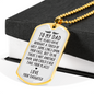 Years Have Brought Touch Daughter To Dad Necklace Stainless Steel or 18k Gold Dog Tag 24" Chain-Express Your Love Gifts