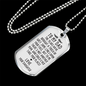 Years Have Brought Touch Daughter To Dad Necklace Stainless Steel or 18k Gold Dog Tag 24" Chain-Express Your Love Gifts