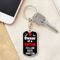 Yellow Nape Amazon Bird Keychain Stainless Steel or 18k Gold Dog Tag Keyring-Express Your Love Gifts
