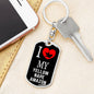 Yellow Nape Amazon Bird Lover Keyring Keychain Stainless Steel or 18k Gold-Express Your Love Gifts