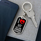 Yellowcrowned Parakeet Bird Lover Keyring Keychain Stainless Steel or 18k Gold-Express Your Love Gifts