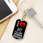 Yellowcrowned Parakeet Bird Lover Keyring Keychain Stainless Steel or 18k Gold-Express Your Love Gifts