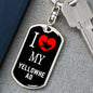 Yellowhead Bird Lover Keyring Keychain Stainless Steel or 18k Gold-Express Your Love Gifts