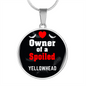 Yellowhead Bird Owner Necklace Circle Pendant Stainless Steel or 18k Gold 18-22"-Express Your Love Gifts