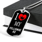 Yellowhead Necklace Stainless Steel or 18k Gold Dog Tag 24" Chain-Express Your Love Gifts