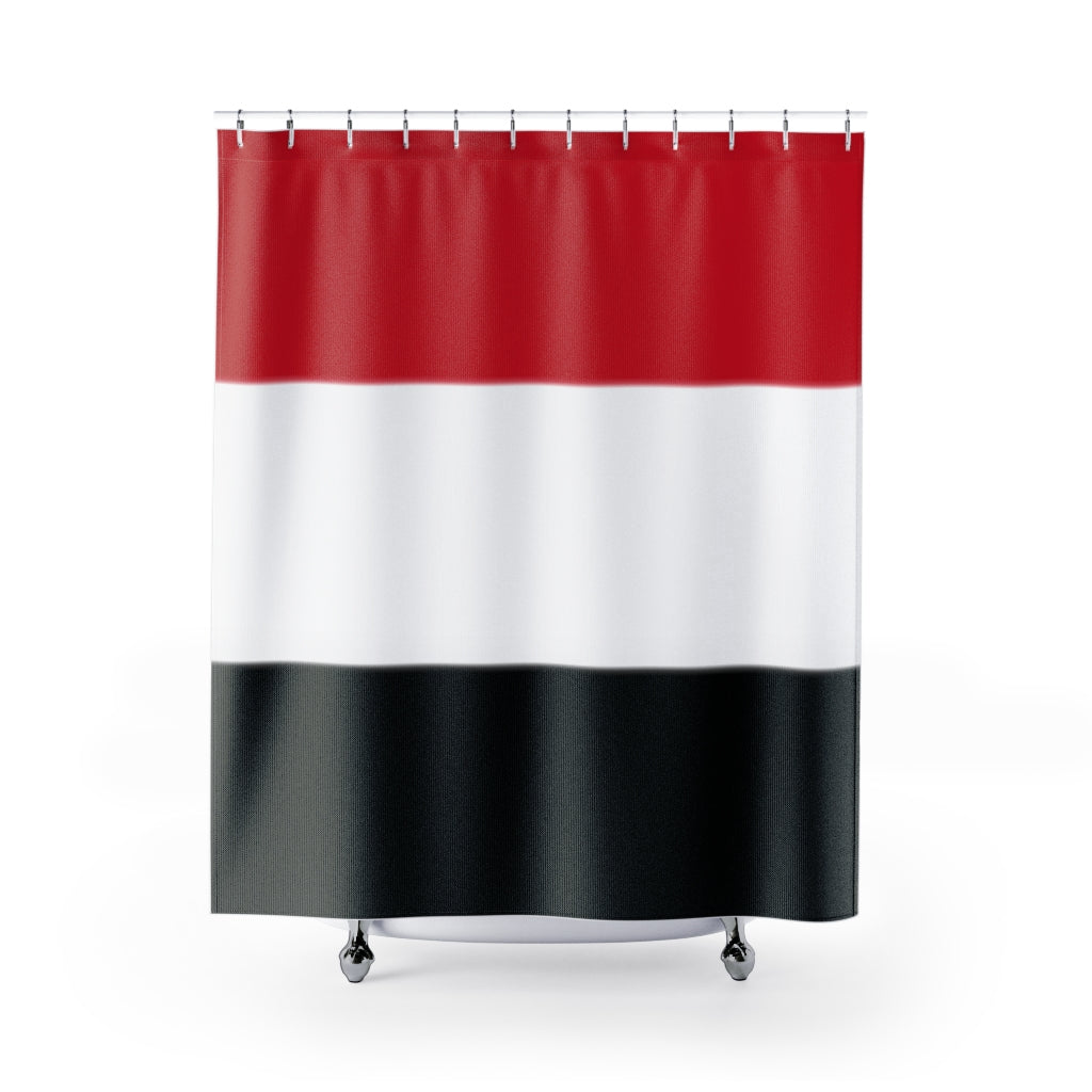 Yemen Flag Stylish Design 71" x 74" Elegant Waterproof Shower Curtain for a Spa-like Bathroom Paradise Exceptional Craftsmanship-Express Your Love Gifts