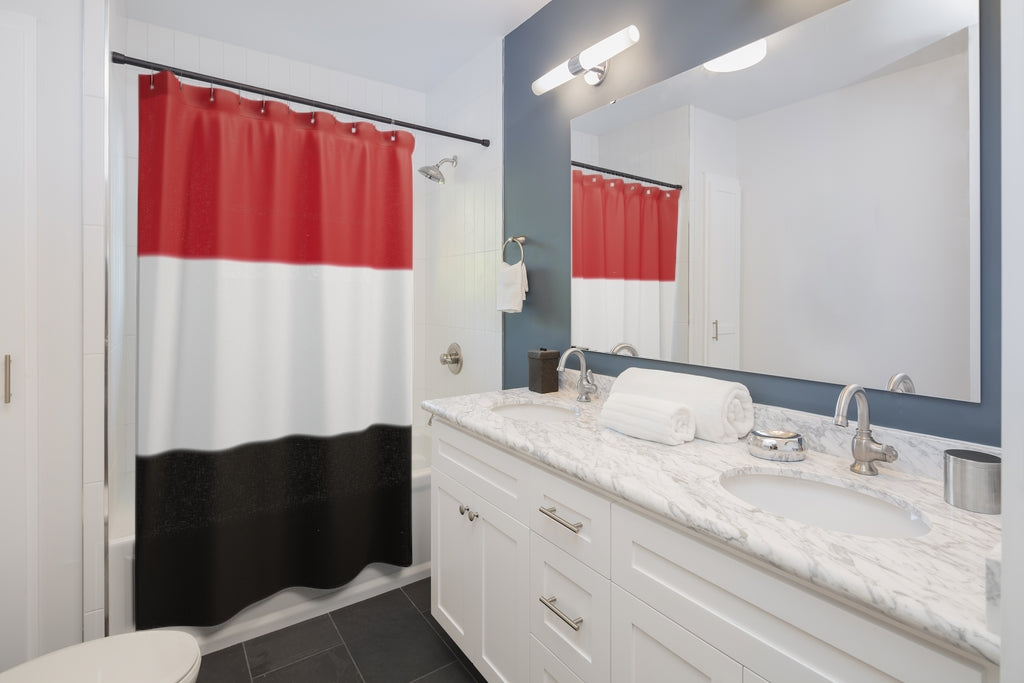 Yemen Flag Stylish Design 71" x 74" Elegant Waterproof Shower Curtain for a Spa-like Bathroom Paradise Exceptional Craftsmanship-Express Your Love Gifts
