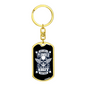 Yes I'm A Plumber Swivel Keychain Dog Tag Stainless Steel or 18k Gold-Express Your Love Gifts