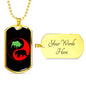 Yin Yan Trader Dog Tag Stainless Steel or 18k Gold Finish 24"-Express Your Love Gifts