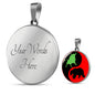 Yin Yang Trader Circle Necklace Stainless Steel or 18k Gold 18-Express Your Love Gifts