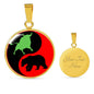 Yin Yang Trader Circle Necklace Stainless Steel or 18k Gold 18-Express Your Love Gifts
