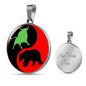 Yin Yang Trader Circle Necklace Stainless Steel or 18k Gold 18-Express Your Love Gifts