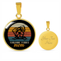 Yorkshire Terrier Mom Circle Necklace Stainless Steel or 18k Gold 18-22"-Express Your Love Gifts