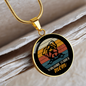 Yorkshire Terrier Mom Circle Necklace Stainless Steel or 18k Gold 18-22"-Express Your Love Gifts
