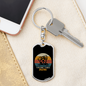 Yorkshire Terrier Mom Keychain Stainless Steel or 18k Gold Dog Tag Keyring-Express Your Love Gifts