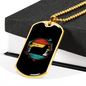 Yorkshrie Terrier Necklace Stainless Steel or 18k Gold Dog Tag 24" Chain-Express Your Love Gifts