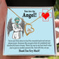 You Are an Angel Nurse Healthcare Medical Worker Nurse Appreciation Gift Forever Necklace w Message Card-Express Your Love Gifts