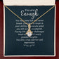You Are Enough You May Bend Alluring Ribbon Necklace Message Card-Express Your Love Gifts