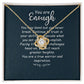 You Are Enough You May Bend Infinity Knot Necklace Message Card-Express Your Love Gifts
