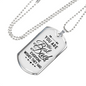You Are The Best Dad Necklace Stainless Steel or 18k Gold Dog Tag 24" Chain-Express Your Love Gifts