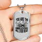 You Are The Bible Christian Necklace Stainless Steel or 18k Gold Dog Tag 24" Chain-Express Your Love Gifts