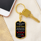 You Are The Man I Love Keychain Stainless Steel or 18k Gold Dog Tag Keyring-Express Your Love Gifts