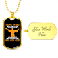 You Are The Only Bible Christian Necklace Stainless Steel or 18k Gold Dog Tag 24" Chain-Express Your Love Gifts
