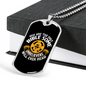 You Are The Only Bible For Unbelievers Christian Necklace Stainless Steel or 18k Gold Dog Tag 24" Chain-Express Your Love Gifts