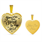 You Are The Stars To My Sky Necklace Stainless Steel or 18k Gold Heart 18-22"-Express Your Love Gifts