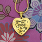 You Are The Stars To My Sky Necklace Stainless Steel or 18k Gold Heart 18-22"-Express Your Love Gifts