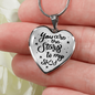 You Are The Stars To My Sky Necklace Stainless Steel or 18k Gold Heart 18-22"-Express Your Love Gifts