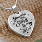 You Are The Stars To My Sky Necklace Stainless Steel or 18k Gold Heart 18-22"-Express Your Love Gifts