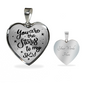 You Are The Stars To My Sky Necklace Stainless Steel or 18k Gold Heart 18-22"-Express Your Love Gifts