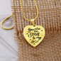 You Are The Stars To My Sky Necklace Stainless Steel or 18k Gold Heart 18-22"-Express Your Love Gifts