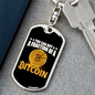 You Can Buy a Fraction Crypto Keychain Stainless Steel or 18k Gold Dog Tag Keyring-Express Your Love Gifts