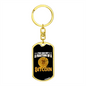 You Can Buy a Fraction Crypto Keychain Stainless Steel or 18k Gold Dog Tag Keyring-Express Your Love Gifts