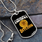 You Can Buy a Fraction Crypto Necklace Stainless Steel or 18k Gold Dog Tag 24" Chain-Express Your Love Gifts