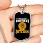 You Can Buy a Fraction Crypto Necklace Stainless Steel or 18k Gold Dog Tag 24" Chain-Express Your Love Gifts