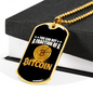 You Can Buy a Fraction Crypto Necklace Stainless Steel or 18k Gold Dog Tag 24" Chain-Express Your Love Gifts