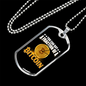 You Can Buy a Fraction Crypto Necklace Stainless Steel or 18k Gold Dog Tag 24" Chain-Express Your Love Gifts