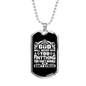 You Can't Handle Necklace Stainless Steel or 18k Gold Dog Tag 24" Chain-Express Your Love Gifts