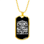 You Can't Handle Necklace Stainless Steel or 18k Gold Dog Tag 24" Chain-Express Your Love Gifts