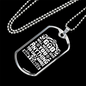 You Can't Handle Necklace Stainless Steel or 18k Gold Dog Tag 24" Chain-Express Your Love Gifts
