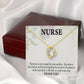 You Deserve the Rainbow Healthcare Medical Worker Nurse Appreciation Gift Forever Necklace w Message Card-Express Your Love Gifts