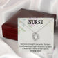 You Deserve the Rainbow Healthcare Medical Worker Nurse Appreciation Gift Forever Necklace w Message Card-Express Your Love Gifts