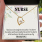 You Deserve the Rainbow Healthcare Medical Worker Nurse Appreciation Gift Forever Necklace w Message Card-Express Your Love Gifts