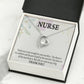 You Deserve the Rainbow Healthcare Medical Worker Nurse Appreciation Gift Forever Necklace w Message Card-Express Your Love Gifts