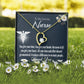 You Don't Go Unnoticed Healthcare Medical Worker Nurse Appreciation Gift Forever Necklace w Message Card-Express Your Love Gifts