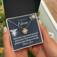 You Don't Go Unnoticed Healthcare Medical Worker Nurse Appreciation Gift Infinity Knot Necklace Message Card-Express Your Love Gifts