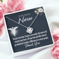You Don't Go Unnoticed Healthcare Medical Worker Nurse Appreciation Gift Infinity Knot Necklace Message Card-Express Your Love Gifts